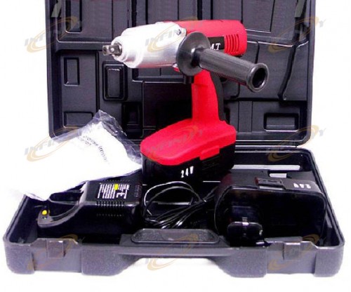24V 300 Ft-LBS CORDLESS IMPACT WRENCH Gun w/ 2 Batteries & a Charger + Case